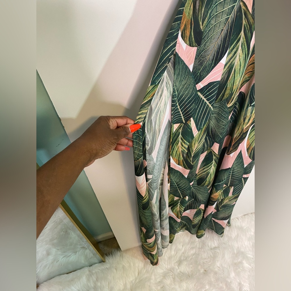 #160 Show Me Your MuMu Peachy Palm Bronte Dress size XS - Picture 4 of 11